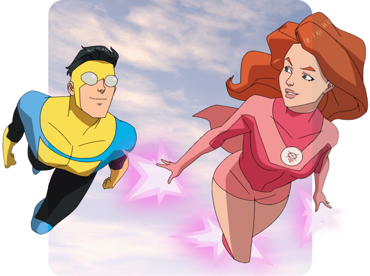Flying superheroes